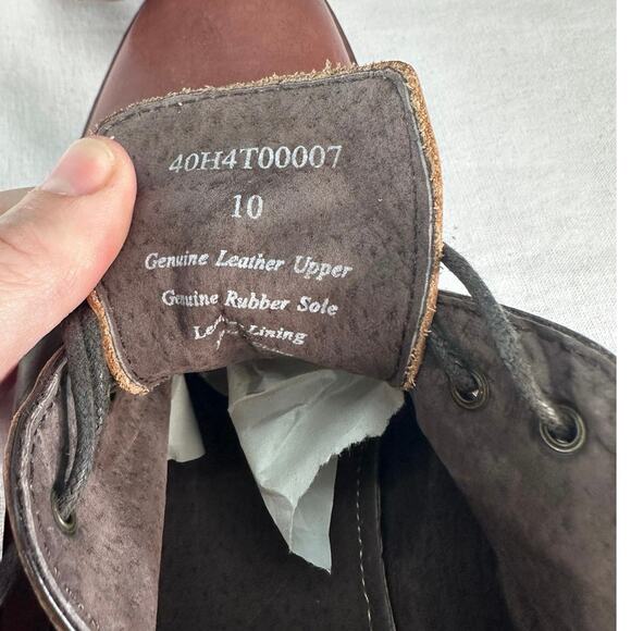 Joseph Abboud Men’s sz 10 Leather Brown Dress Shoes Workwear Oxfords Office - Picture 10 of 11